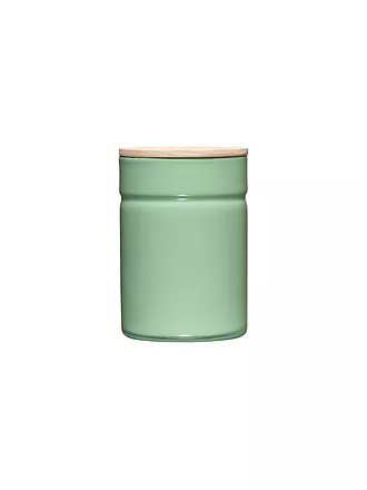 RIESS | Frischhaltedose - Emaille Vorratsdose mit Eschenholz-Deckel "Truehomewear"  12 cm 525ml | 